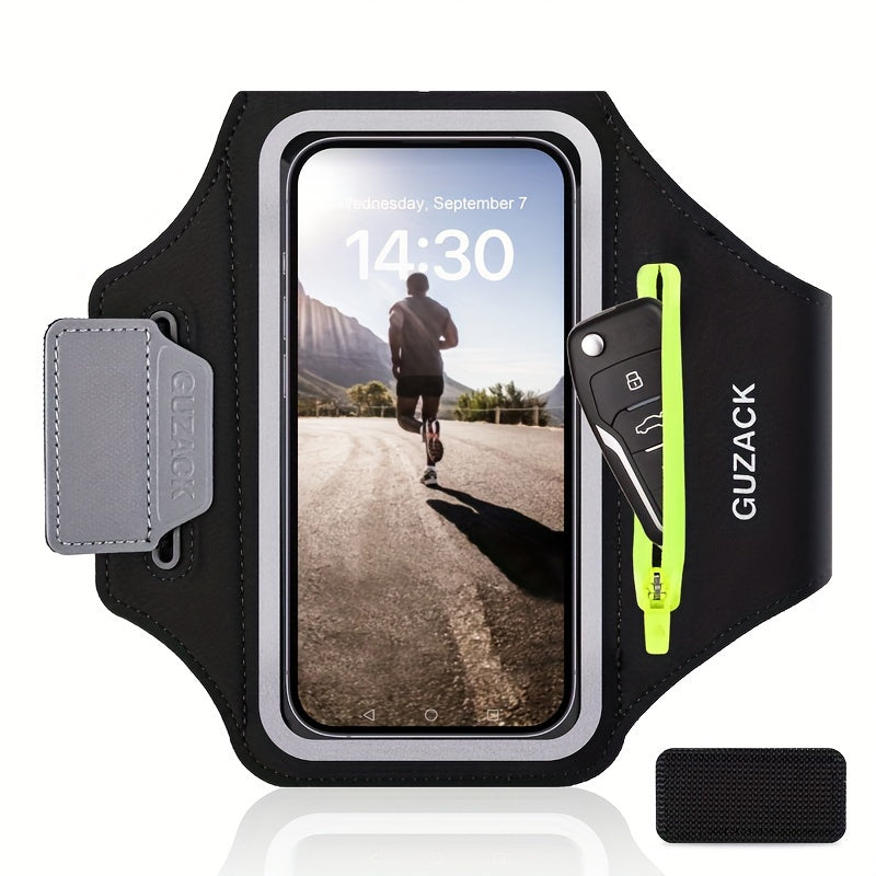 Le support de téléphone réglable avec compartiment de téléphone auditif s'adapte au bras de 26 à 42 cm, compatible avec iPhone et galaxie 3