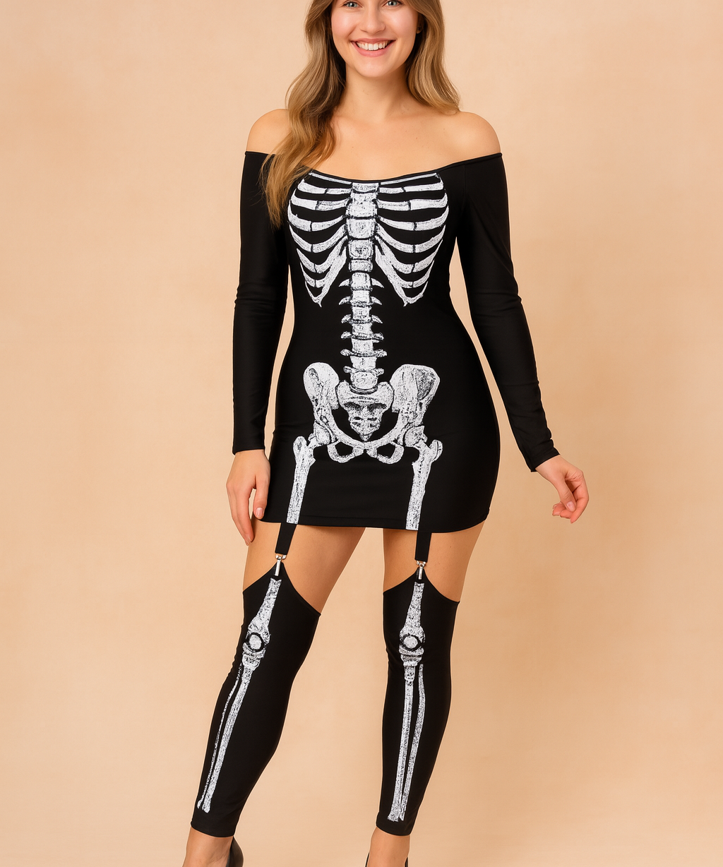 Lena | Costume de fête squelette 0