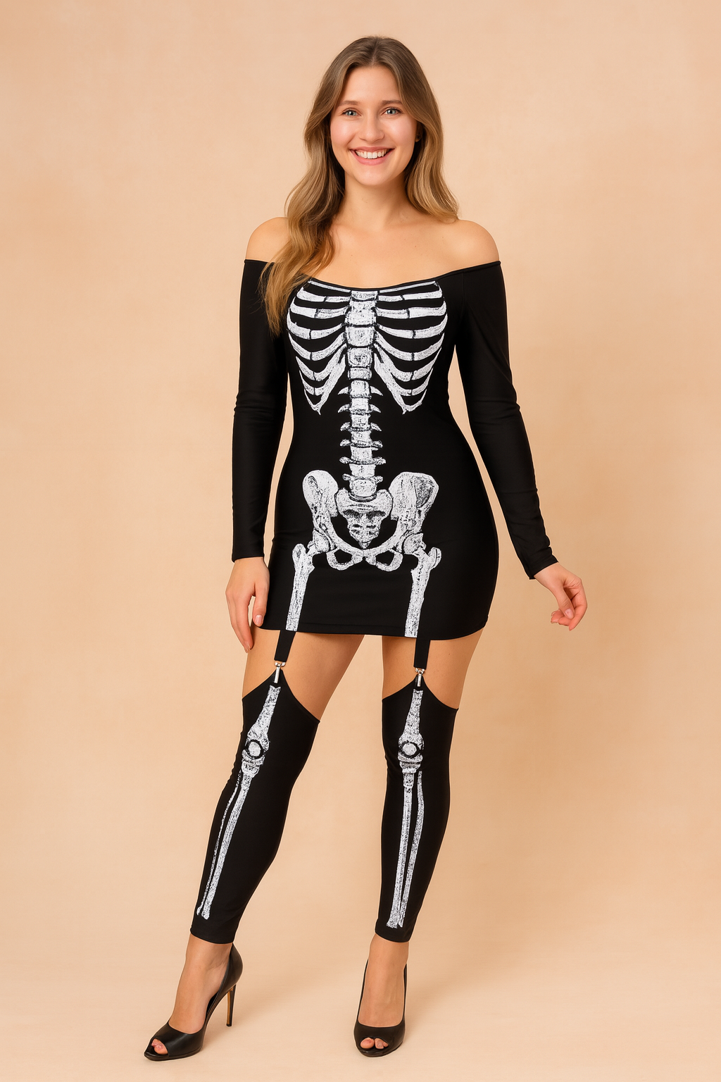 Lena | Costume de fête squelette 0