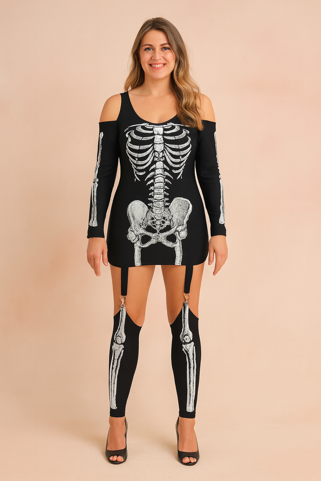Lena | Costume de fête squelette 1