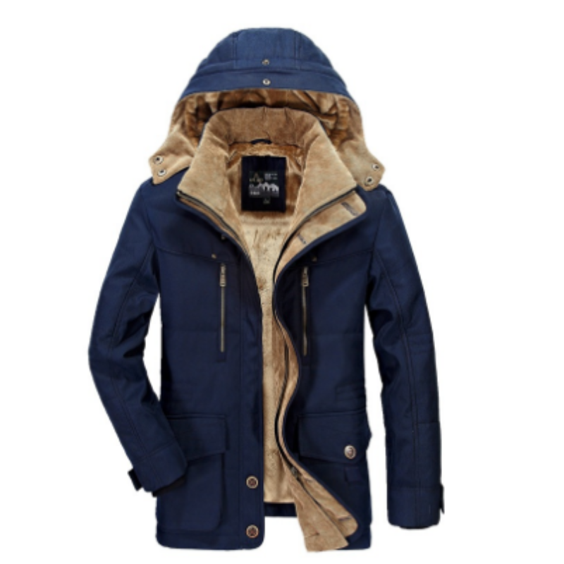 Lexer | Veste d'hiver classique à capuche pour homme | Chaude 0