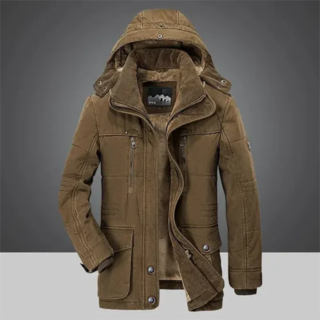 Lexer | Veste d'hiver classique à capuche pour homme | Chaude 2