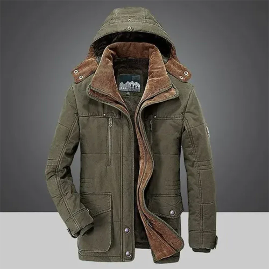 Lexer | Veste d'hiver classique à capuche pour homme | Chaude 3