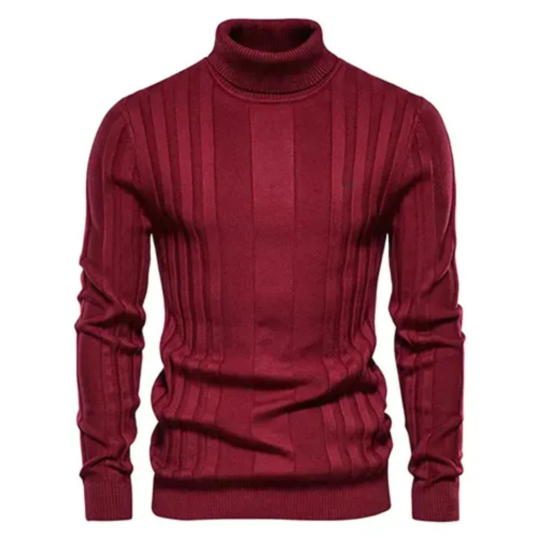 Lincoln | Pull col roulé en tricot pour homme | Chaud 0