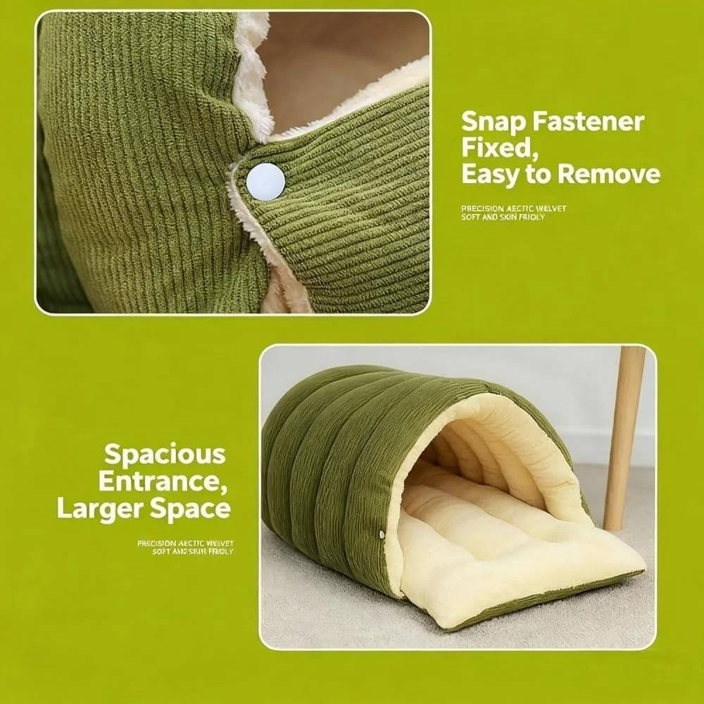 Lit pour chat amovible et lavable pour l'hiver 4