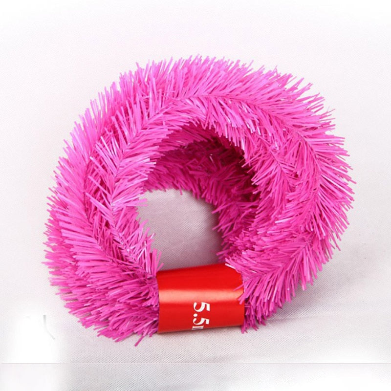 Longue décoration de Noël avec un sapin 0