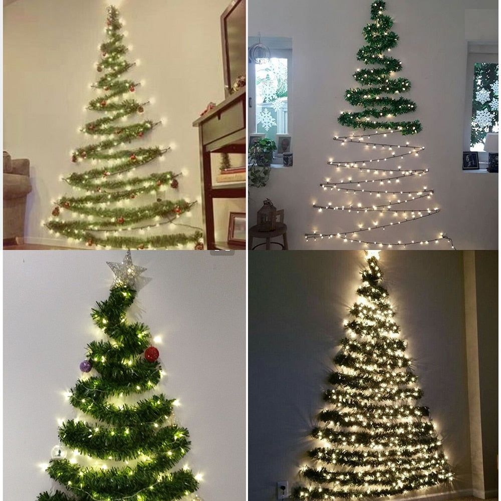Longue décoration de Noël avec un sapin 7