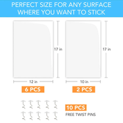 Lot de 8 protections anti-griffures pour meubles, protège-canapés des griffures de chats 4