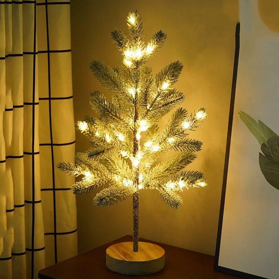 LumiPine – Lampe de Noël LED pré-illuminée avec lumière blanche chaude 2