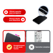 MINI SPY SPY MICROFON Recorder Ultra-Slim Design, une durée de vie de la batterie de 50 heures, un son de haute qualité pour l'enregistrement audio discret 5