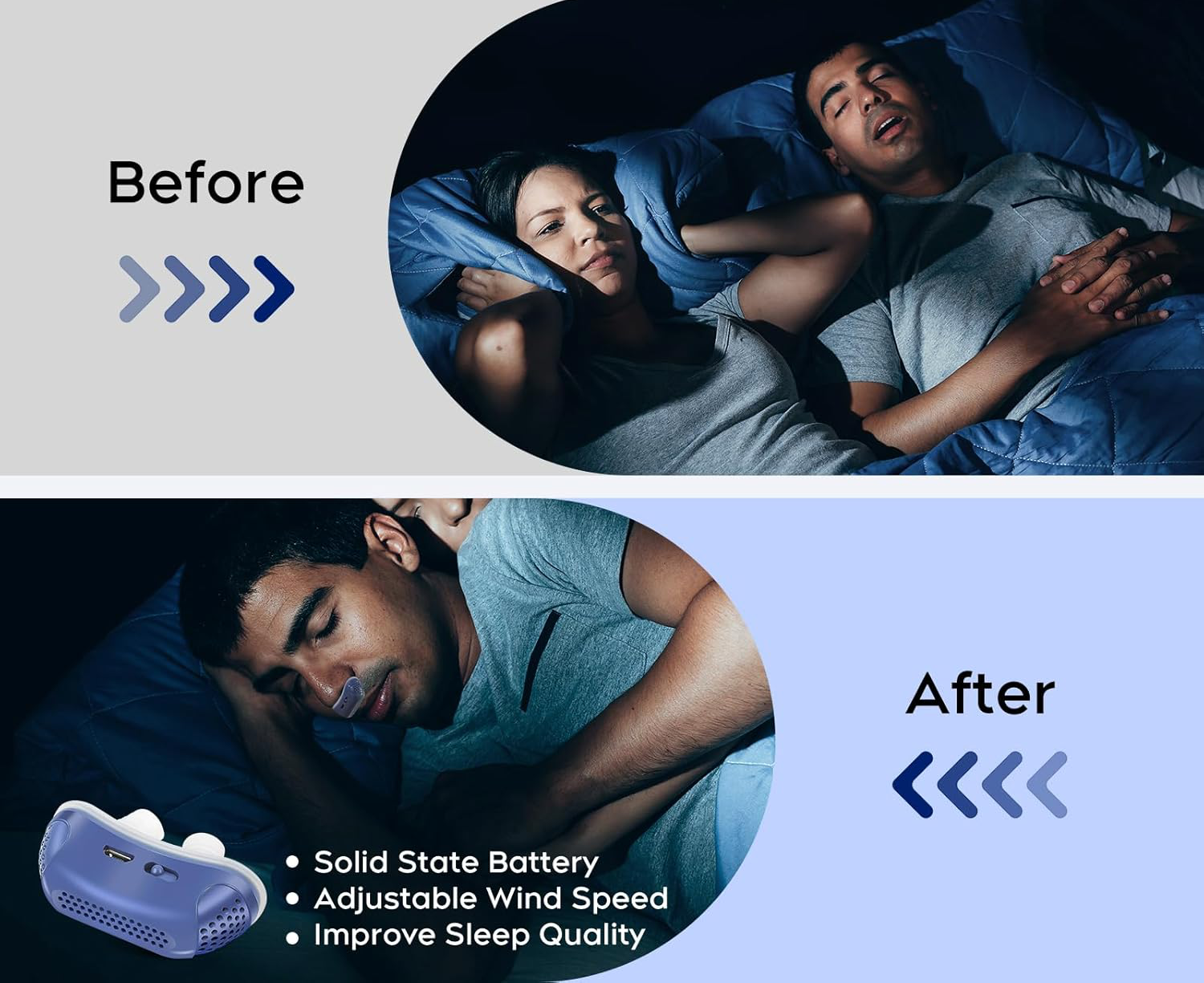 Machine d'apnée du sommeil micro CPAP pour les voyages et anti-ronflements - alternative CPAP 7