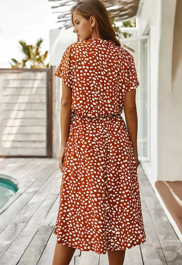 EDEN | Midi sommerkjole i bohemsk stil