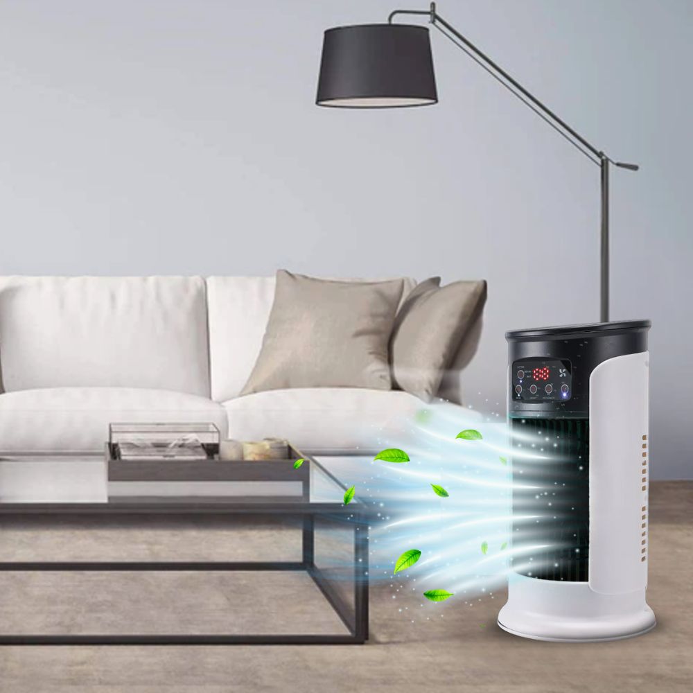 Silent bladeless portable air conditioner for home and office