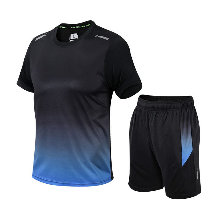 Men's Activewear Set Tracksuit | Gym Clothes Men for Workout | Quick-Drying Workout Shirt for Men & Flexible Shorts 0