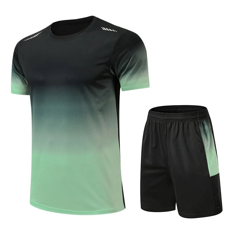 Men's Activewear Set Tracksuit | Gym Clothes Men for Workout | Quick-Drying Workout Shirt for Men & Flexible Shorts 3