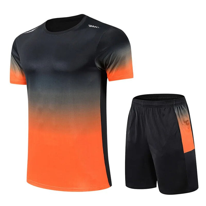 Men's Activewear Set Tracksuit | Gym Clothes Men for Workout | Quick-Drying Workout Shirt for Men & Flexible Shorts 4