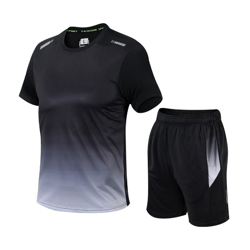 Men's Activewear Set Tracksuit | Gym Clothes Men for Workout | Quick-Drying Workout Shirt for Men & Flexible Shorts 5