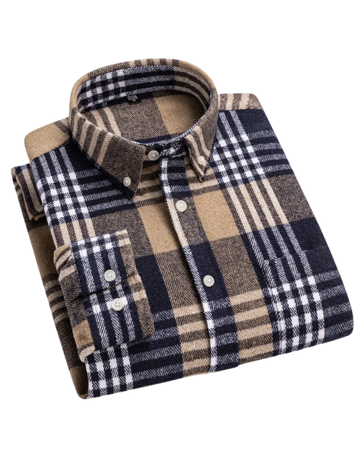Men's Checked Shirt for Casual and Smart-Casual Wear - Classic Style, Versatile Design, Everyday Comfort 0