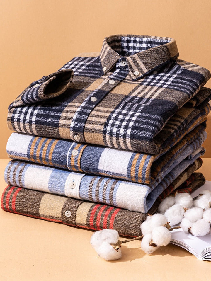 Men's Checked Shirt for Casual and Smart-Casual Wear - Classic Style, Versatile Design, Everyday Comfort 4