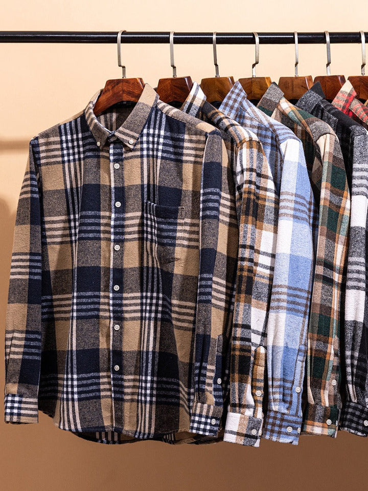 Men's Checked Shirt for Casual and Smart-Casual Wear - Classic Style, Versatile Design, Everyday Comfort 6