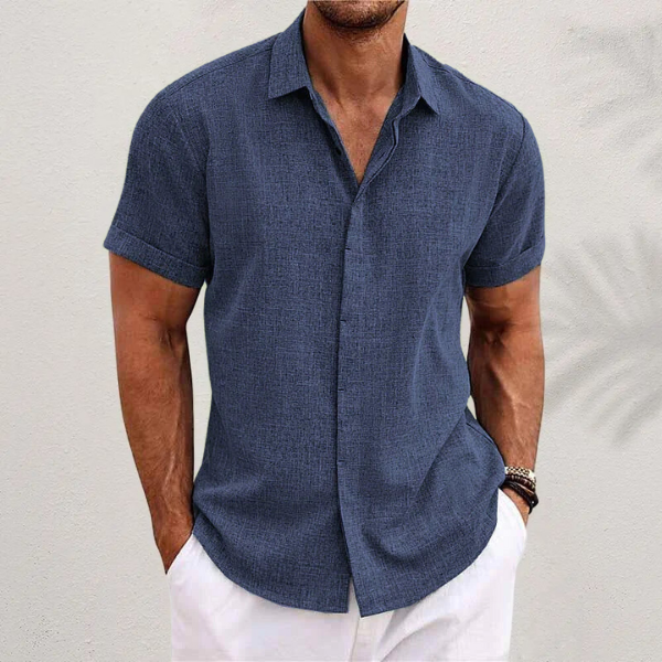 Men's Classic Short Sleeve Summer Shirt for Casual and Smart Outings 1