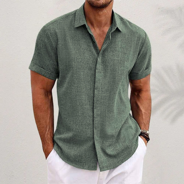 Men's Classic Short Sleeve Summer Shirt for Casual and Smart Outings 2