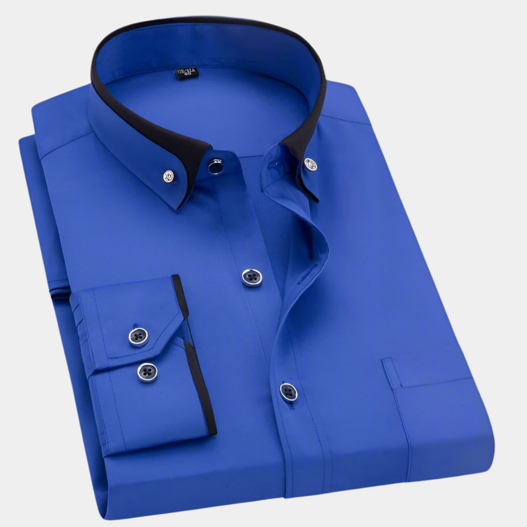 Men's Dress Shirt - Classic Long Sleeve, Tailored Fit for Versatile Style, Perfect for Office and Casual Occasions 6