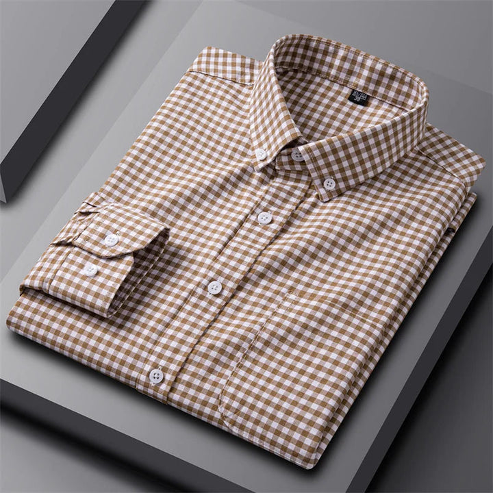 Men's Dress Shirt - Classic Oxford Button-Up for Business Casual Style 10