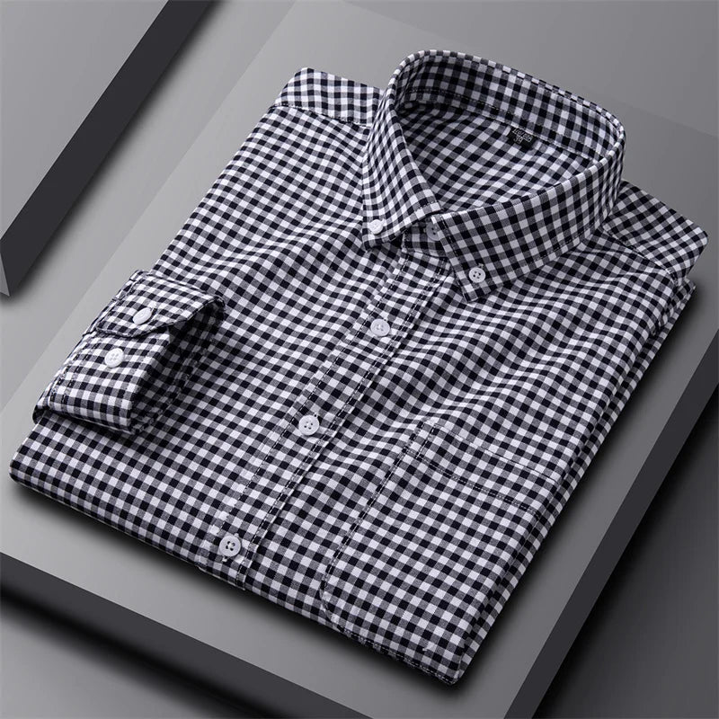 Men's Dress Shirt - Classic Oxford Button-Up for Business Casual Style 13