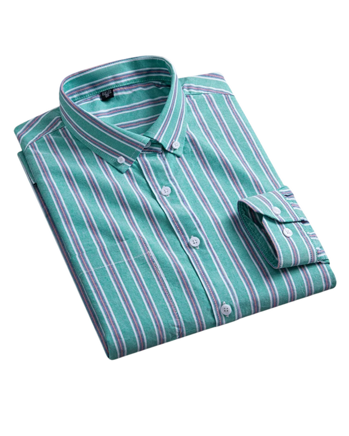 Men's Dress Shirt - Classic Oxford Button-Up for Business Casual Style 2