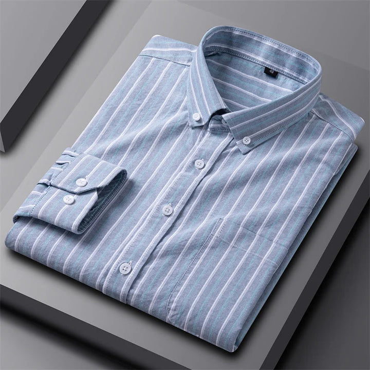 Men's Dress Shirt - Classic Oxford Button-Up for Business Casual Style 9