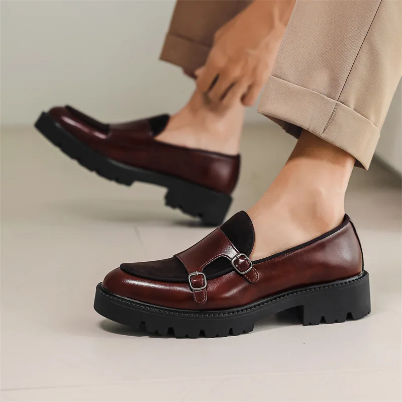 Men's Loafers - Stylish Monk Strap Design for Casual and Formal Looks, Comfortable Slip-On Footwear 1