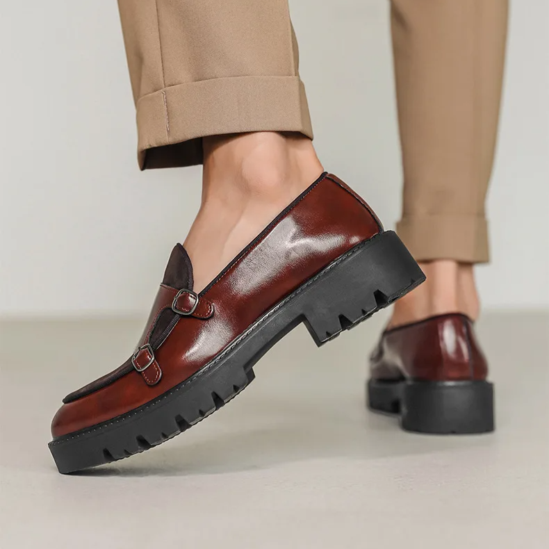 Men's Loafers - Stylish Monk Strap Design for Casual and Formal Looks, Comfortable Slip-On Footwear 2