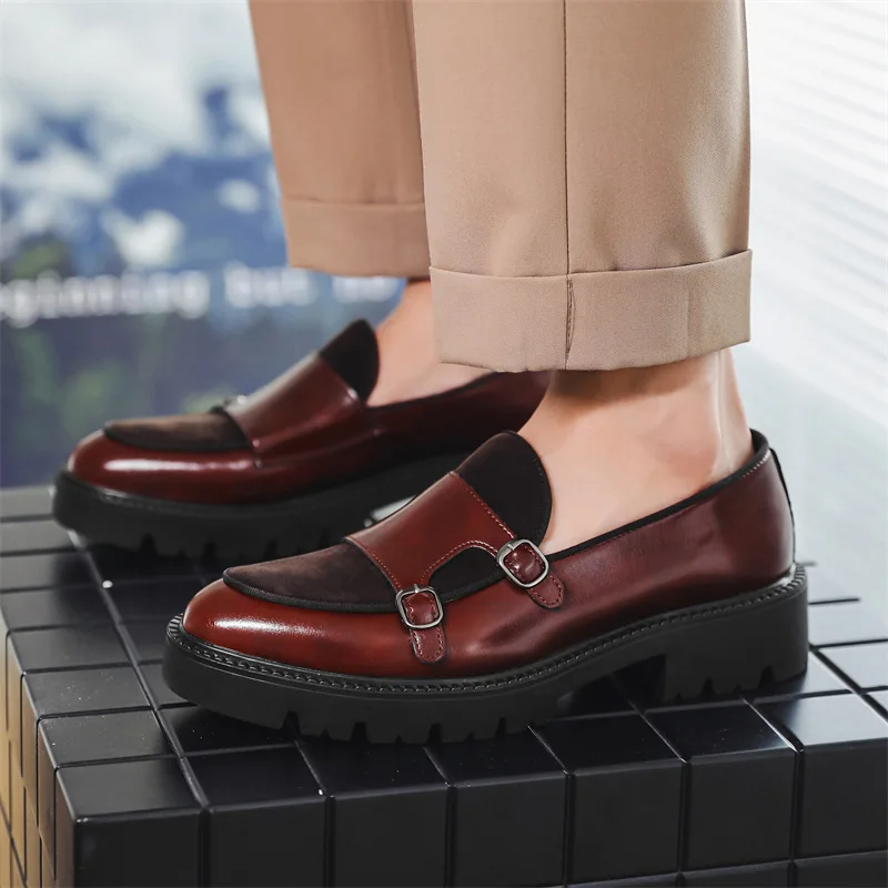 Men's Loafers - Stylish Monk Strap Design for Casual and Formal Looks, Comfortable Slip-On Footwear 4