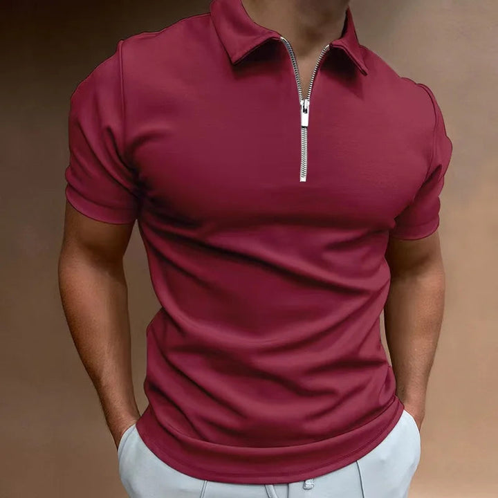 Men's Polo Shirt - Elegant Zipper Design for Summer Casual Wear, Stylish and Comfortable Polo Shirts for Men 4