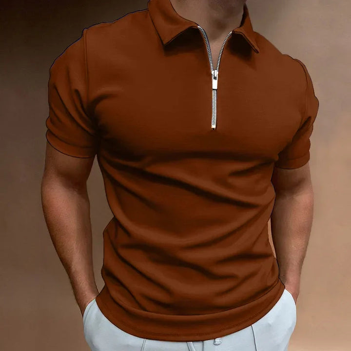 Men's Polo Shirt - Elegant Zipper Design for Summer Casual Wear, Stylish and Comfortable Polo Shirts for Men 6
