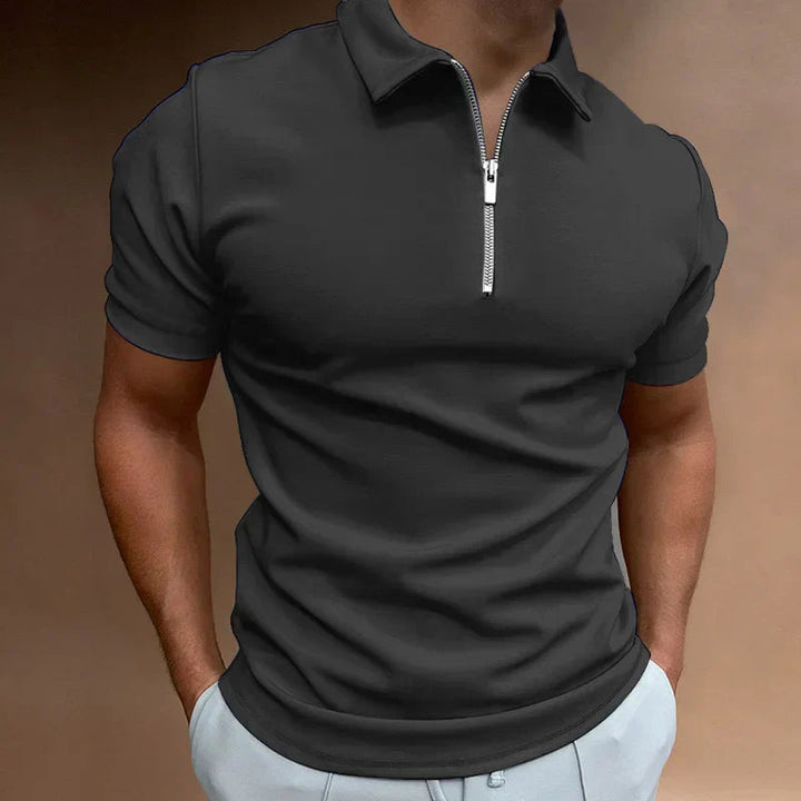 Men's Polo Shirt - Elegant Zipper Design for Summer Casual Wear, Stylish and Comfortable Polo Shirts for Men 7
