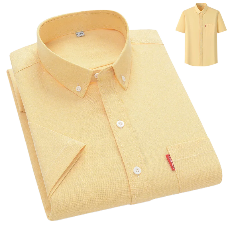 Men's Shirt - Lightweight Summer Button-Up, Breathable Casual Style for Warm Weather 3