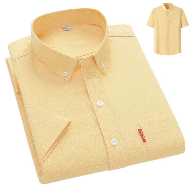 Men's Shirt - Lightweight Summer Button-Up, Breathable Casual Style for Warm Weather 3