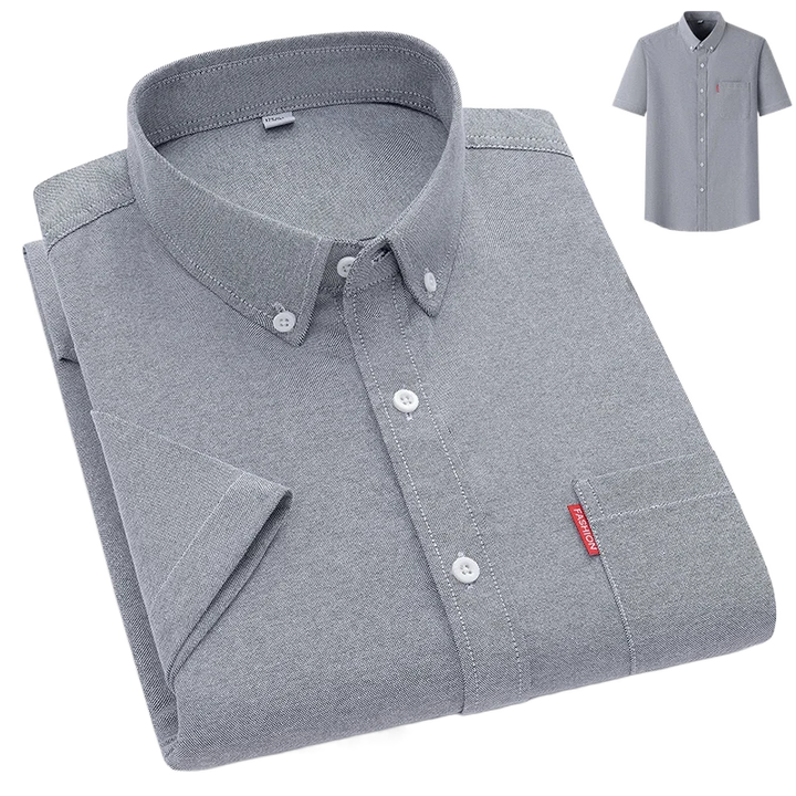 Men's Shirt - Lightweight Summer Button-Up, Breathable Casual Style for Warm Weather 8
