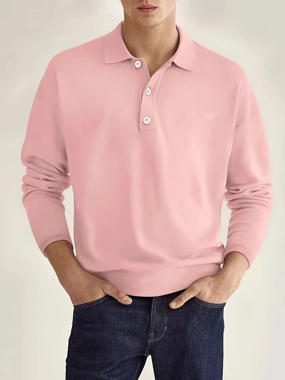 Men's Slim Fit Long Sleeve Polo Shirt - Stylish Casual Wear for Every Occasion 2