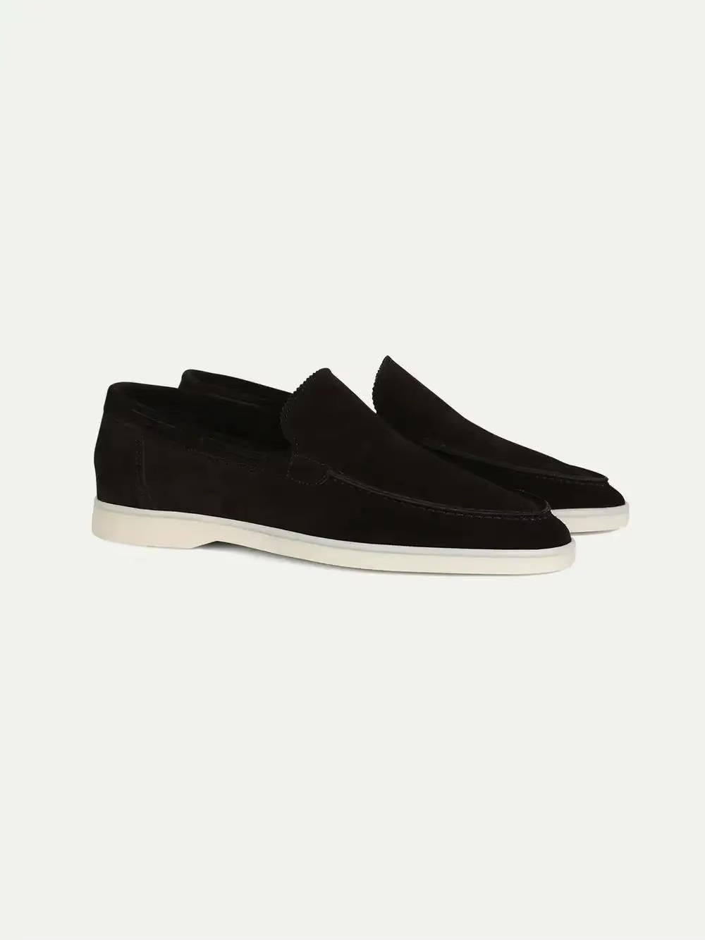 Men's Suede Loafers in Brown - Slip-On Casual and Semi-Formal Footwear for Effortless Style 1