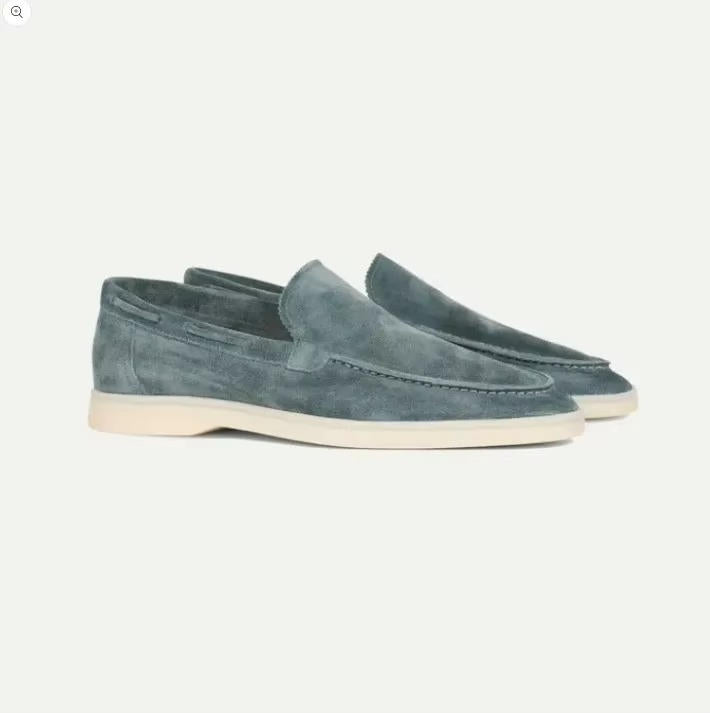 Men's Suede Loafers in Brown - Slip-On Casual and Semi-Formal Footwear for Effortless Style 2