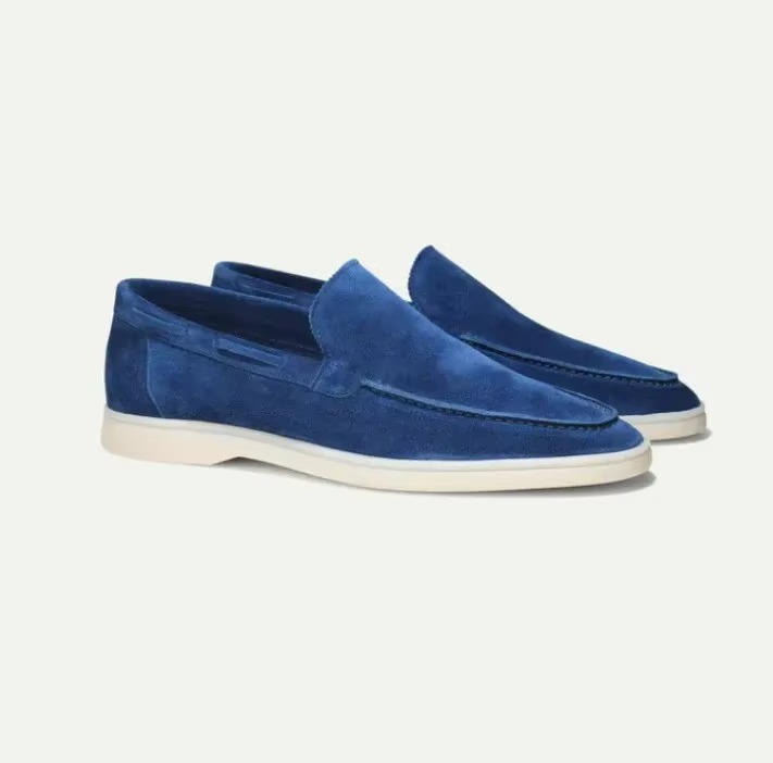 Men's Suede Loafers in Brown - Slip-On Casual and Semi-Formal Footwear for Effortless Style 3