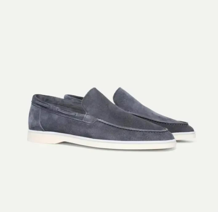 Men's Suede Loafers in Brown - Slip-On Casual and Semi-Formal Footwear for Effortless Style 4