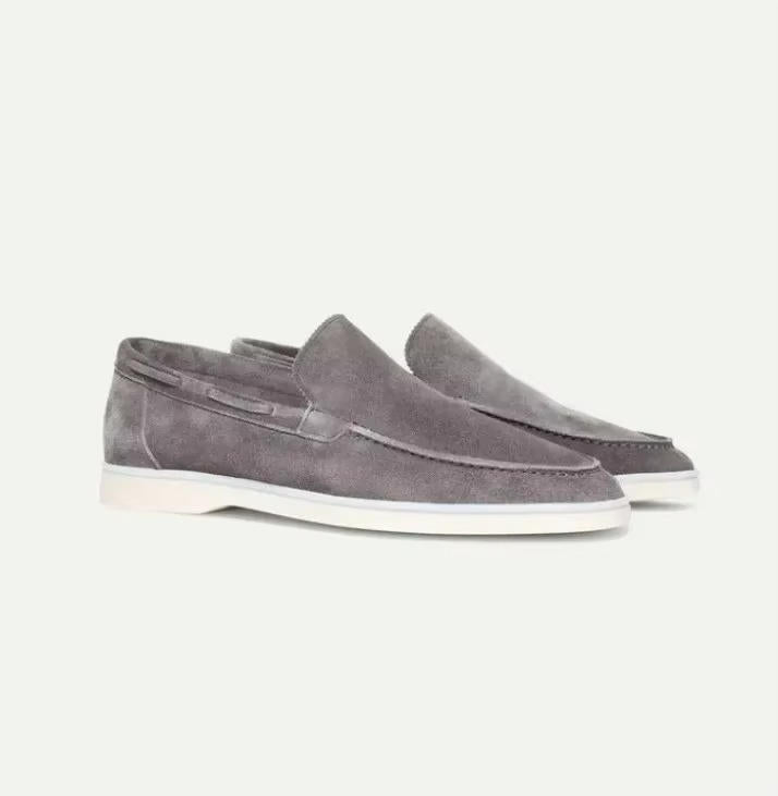 Men's Suede Loafers in Brown - Slip-On Casual and Semi-Formal Footwear for Effortless Style 5