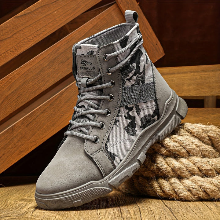 Mens Walking Boots - Durable Outdoor Boots for All-Terrain Adventures, Comfortable Fit and Ankle Support 3