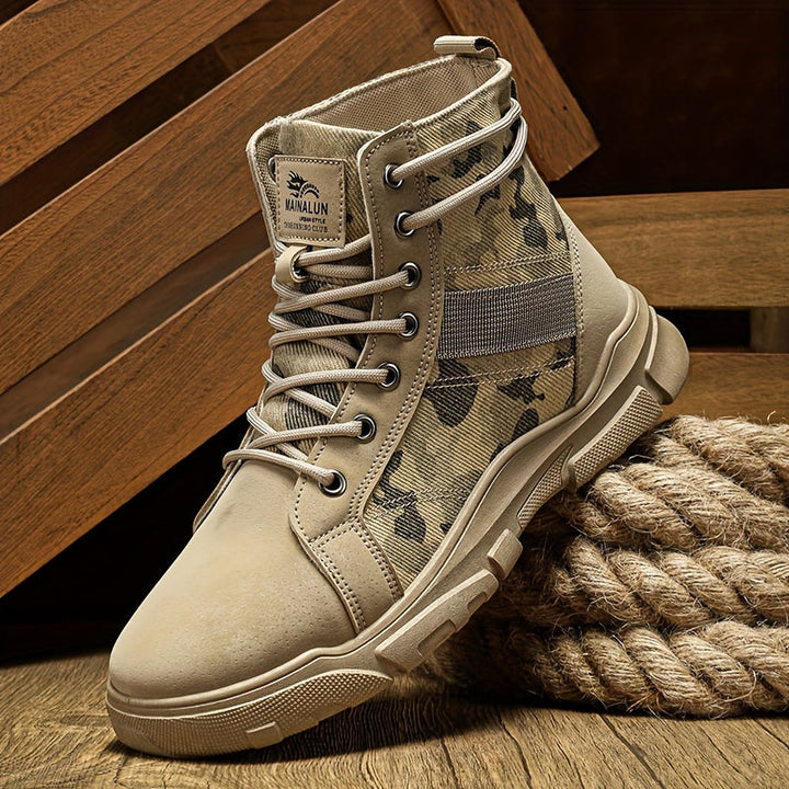 Mens Walking Boots - Durable Outdoor Boots for All-Terrain Adventures, Comfortable Fit and Ankle Support 6