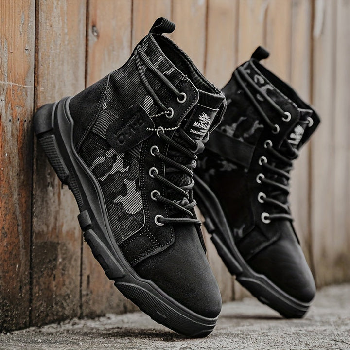 Mens Walking Boots - Durable Outdoor Boots for All-Terrain Adventures, Comfortable Fit and Ankle Support 7