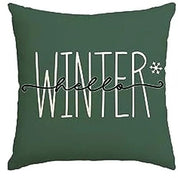 MerryCushion – Housse de coussin verte de Noël avec broderie festive 0